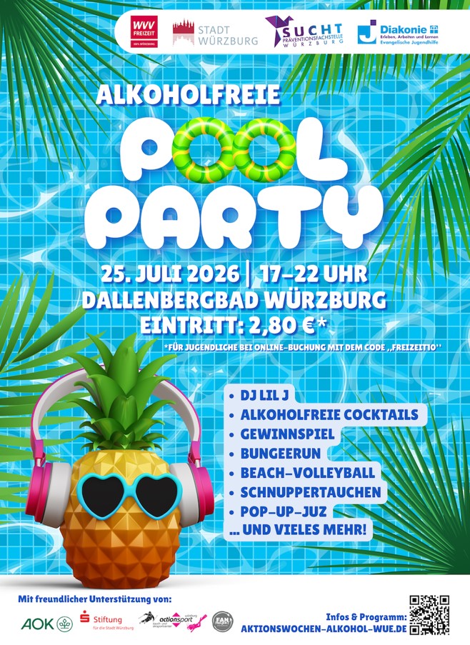 Alkoholfreie Poolparty im Dallenbergbad